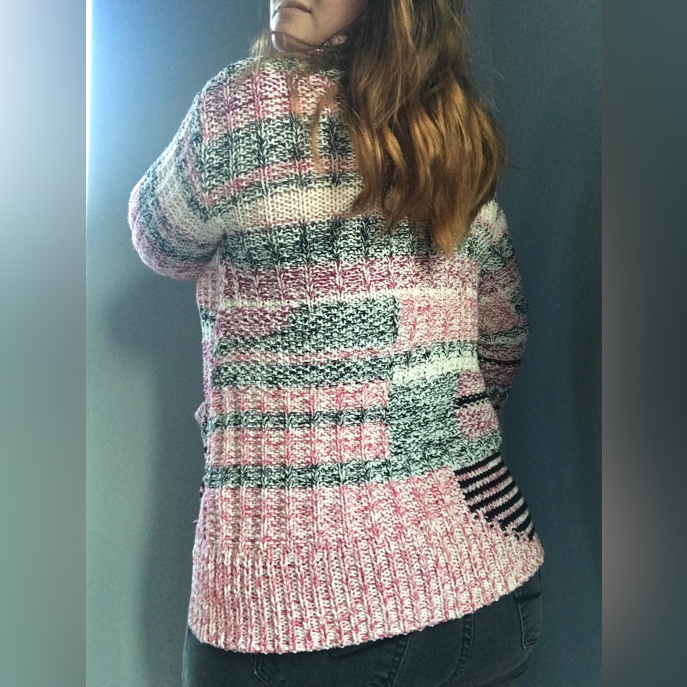 Anthropologie Sparrow Alma Turtleneck Sweater Pink Boho Cottagecore - Picture 5 of 9